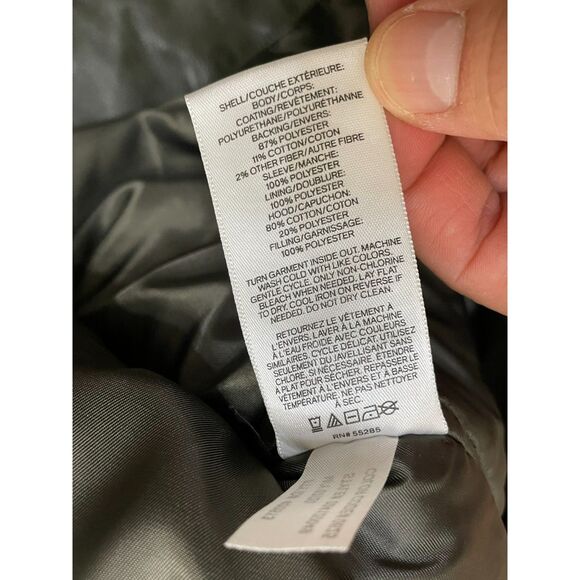 Express Men's XL Green Jacket Polyester Bomber Varsity Zip Up Hooded Streetwear - Picture 6 of 11